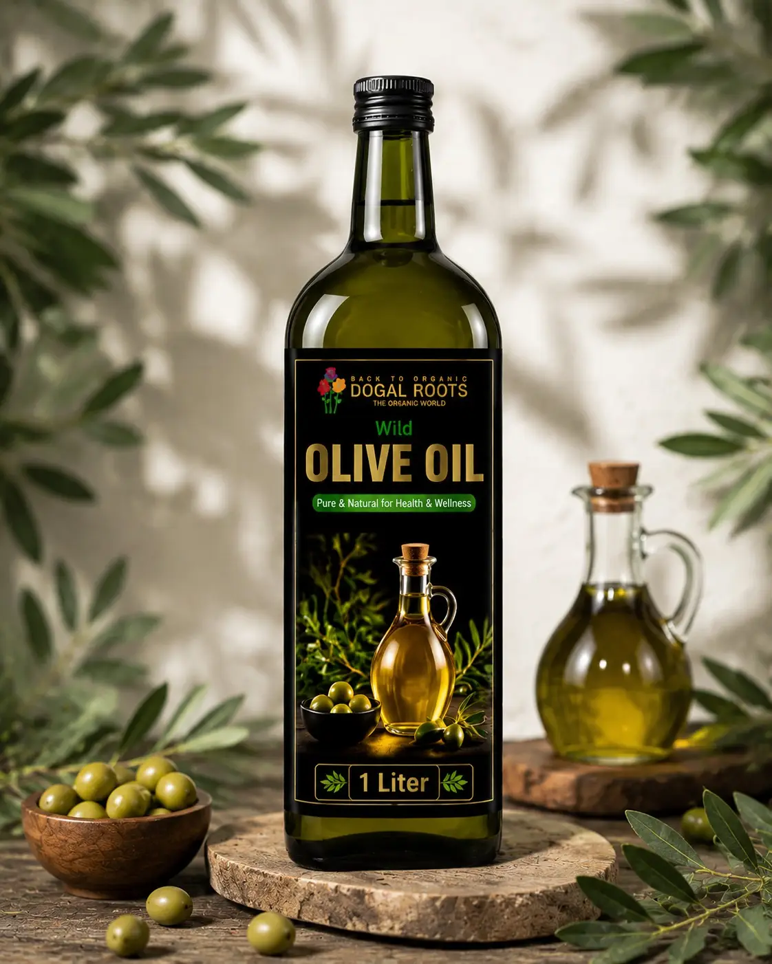 Dogal Roots Wild Olive Oil - Pure Cold Pressed